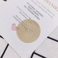 Goldener runder hohler Netzanhänger für DIY-Schmuck und Ohrring-Komponenten - Hohlrund-Stil (1#)