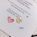 Macro view of a 12mm teardrop-shaped natural shell charm with radial texture for jewelry DIY - Waterdrop Shape (1#) / 12mm