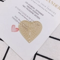 Hohlherz-Anhänger in Gold-Filigran mit Aufhängeschlaufe für DIY-Schmuckherstellung - Hohlherz-Stil (3#)