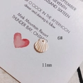 Detail of 11mm fan-shaped shell charm with natural pearl luster for DIY jewelry making - Scallop Shape (6#)