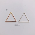 DIY gold and silver plated geometric triangle frame jewelry accessories 26x29mm - Isosceles Triangle Style (3#)
