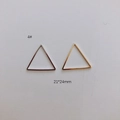 21x24mm geometric triangle metal jewelry connectors in gold and silver finish - Isosceles Triangle Style (4#)