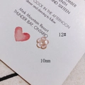 Detail of 10mm pink flower shell charm with center hole for DIY jewelry making - Pink Cherry Blossom Petal Style (12#)