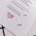 Detailed view of 10mm white shell flower petal bead for DIY jewelry making - 10mm Pearlescent Petal Style (21#)