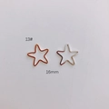 Sternförmige 16mm geometrische Schmuckverbinder in vergoldeter und versilberter Optik - Stern-Hohl-Stil (13# Gold)