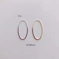 Ovale 14x28mm DIY Schmuck-Metallverbinder in Gold und Silber, Ausführung Stil 17 - Ovaler Stil (17# Gold)
