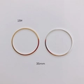 35mm geometrische runde Metallring-Schmuckkomponenten in Gold- und Silberfinish - Großer Kreis-Stil (18# Gold)