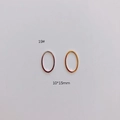 10x15mm ovale geometrische Schmuckverbinder aus Legierung in Gold und Silber Stil 19# - Ovaler Verbinder (19# Gold)