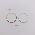 30mm minimalistische DIY Metallringe in Gold und Silber für die Schmuckherstellung - Dünner Kreis-Stil (20# Gold)