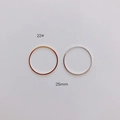 25mm minimalistische geometrische Metallringe für DIY-Schmuck in Gold und Silber - Extra Dünner Kreis-Stil (22# Gold)