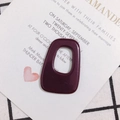 Macro shot of dark purple irregular hollow acrylic jewelry accessories for DIY crafts - Brownish Red