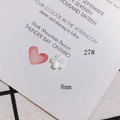 White 8mm shell flower bead for DIY jewelry making with natural pearl luster finish - 8mm Mini 5-Petal Style (27#)