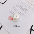Star-shaped iridescent pearl bead for DIY jewelry making, 18x12mm size with center hole - Star Style (1#)
