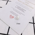 Macro detail of a 10mm iridescent pearl bead with hole for DIY jewelry making - Iridescent Artificial Pearl Loose Bead (5#)
