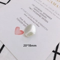 Macro view of a 20x18mm irregular baroque pearl with iridescent pearlescent finish - X-Large Baroque Style (4#)