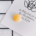 Κάτοψη τετράγωνου κίτρινου resin cabochon για DIY κοσμήματα και θήκες κινητών τηλεφώνων - Πορτοκαλί Κίτρινο