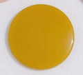 Disco redondo plano de acrílico amarillo jengibre para hacer pendientes y accesorios - Amarillo