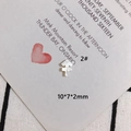 Detail of 10x7mm cross shell pendant for DIY jewelry on decorative card background - Taurus (2#)