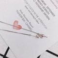 Close-up of adjustable 925 silver box chain bracelet with sliding bead and spring clasp - Box Chain / Silver