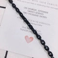 Matte black resin chain necklace accessory for DIY jewelry making and eyeglass links - Matte Black Style (3#500mm)