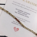 Detailed close-up of geometric gold hematite beads on a stylized wedding invitation - 100 Pieces/Pack (4x4mm) / 6# Light Gold