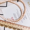 Pastel pink DIY craft beads for jewelry making with elegant cream finish and texture - 6mm / Candy Color Bead (KP2917-4) / Cream Pink