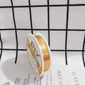 0.5mm gold copper jewelry wire spool for DIY necklaces and handmade craft projects - 0.5mm x 6.5m / Gold