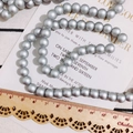 Perline argento opaco da 8 mm per gioielli fai da te con finitura metallizzata - 8mm / Perlina Color Caramello (KP2917-9) / Argento Lucido