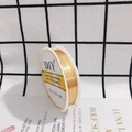 0.6mm gold-plated color-retaining copper wire for DIY handmade jewelry crafting - 0.6mm x 4.5m / Gold