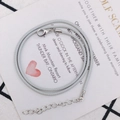 Collar de cordón trenzado gris claro ajustable con cierre de mosquetón plateado - 2mm / Gris