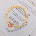 Collar ajustable de cordón de cera trenzado amarillo claro con cierre de plata - 1.5mm / Amarillo Cálido