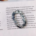 Ciondolo ovale in acrilico fai-da-te con trama marmo grigio e bianco e foro singolo - Motivo Marmo Grigio Bianco (3#)