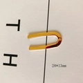 Vergulde U-vormige hanger van legering 28x13mm voor het maken van DIY-sieraden en meer - 28x13mm Goud Hoefijzer Hanger (7#)