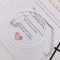 Collar de cordón de cuero blanco ajustable con cierre de langosta plateado DIY - 1.5mm / Blanco