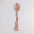 Cucchiaio da dessert stile vintage francese con motivo floreale colorato - 30#-Cucchiaio Fiori Colori Misti