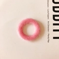 Ciondolo circolare in peluche rosa finta pelliccia di visone per orecchini fai da te - Rosa (5#)
