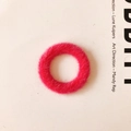 Ciondolo circolare in finta pelliccia di visone color rosa per creazione di gioielli - Rosa Forte (7#)