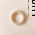 Ciondolo ad anello in peluche beige in finta pelliccia per gioielli DIY e capelli - Beige (9#)