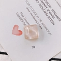 Dettaglio macro di charms in resina quadrati con trama marmo rosa per gioielli fai da te - Stile Texture Marmo Rosa Bianco (2#)