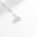 Elegante collana in argento sterling S925 con ciondolo in opale a forma di goccia - Argento-Ottobre
