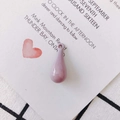 Polished lavender resin teardrop pendant with hanging hole for DIY jewelry making - Light Purple (1#)