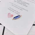 Deep blue faceted crystal connector charm with gold plated copper frame for DIY jewelry - Deep Blue Oval Faceted Connector (6#)