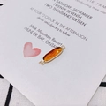 Faceted amber crystal connector with gold trim and dual loops for DIY jewelry making - Amber Oval Faceted Connector (7#)