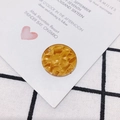 Bernsteinfarbener runder Acetat-Anhänger mit Textur für die DIY-Schmuckherstellung - 24mm / 2# Amber Gold Texturiert