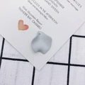 Gray matte resin petal pendant with hole for DIY jewelry making accessories - 16# (Gray)