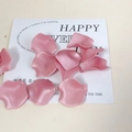 Pink resin petal pendant with matte finish for DIY earrings and jewelry making - Pink