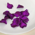 Vibrant purple resin flower petal pendants for DIY jewelry with top hanging holes - 28# (Bright Purple)