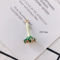 Detailed view of lily of the valley enamel flower charm with 29x15mm dimensions - Lily of the Valley Flower Style (KP2571-2#)