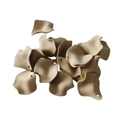 Minimalist sand beige resin flower petal charms with smooth matte finish for DIY earrings - Sand Beige