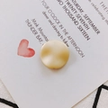 Perle rotonde ondulate in oro opaco per orecchini e gioielli fatti a mano fai-da-te - Color Oro Chiaro